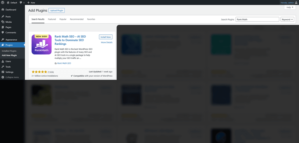Installing Rank Math SEO. Installing Rank Math SEO.