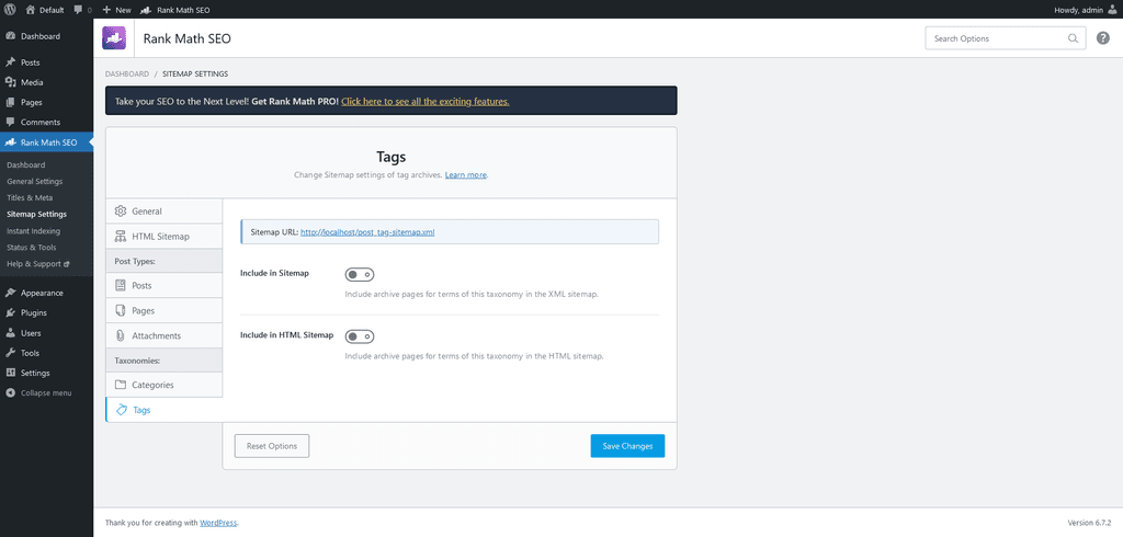 Sitemap Settings > Tags tab. Sitemap Settings > Tags tab.