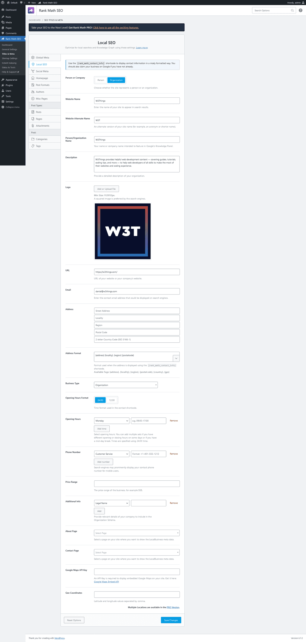Titles & Meta > Local SEO tab. Titles & Meta > Local SEO tab.