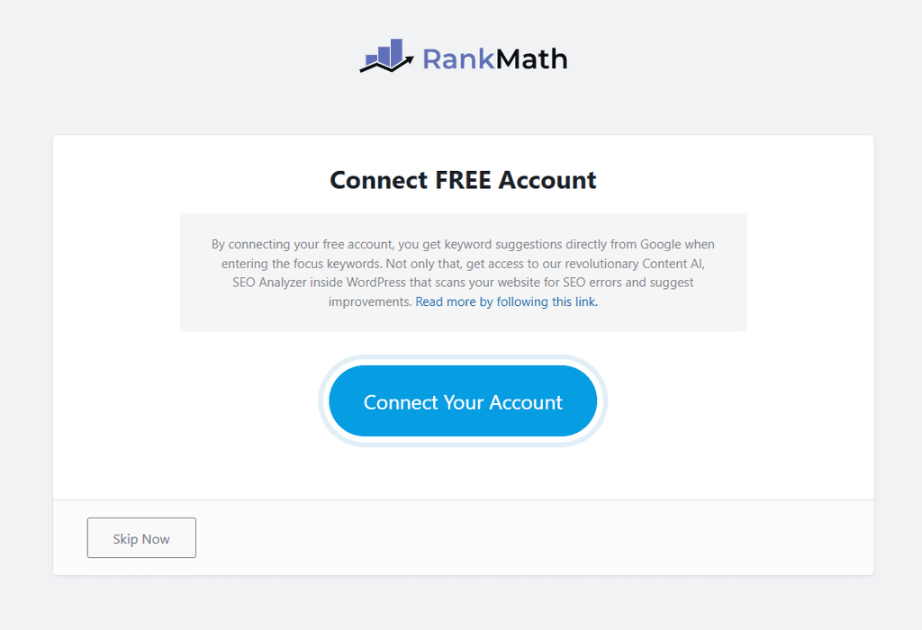 Setup wizard β Rank Math account. Setup wizard β Rank Math account.