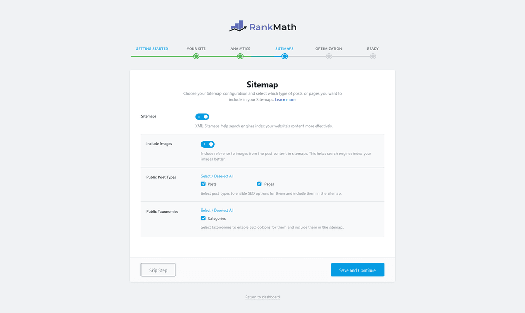 Setup wizard β Sitemaps. Setup wizard β Sitemaps.