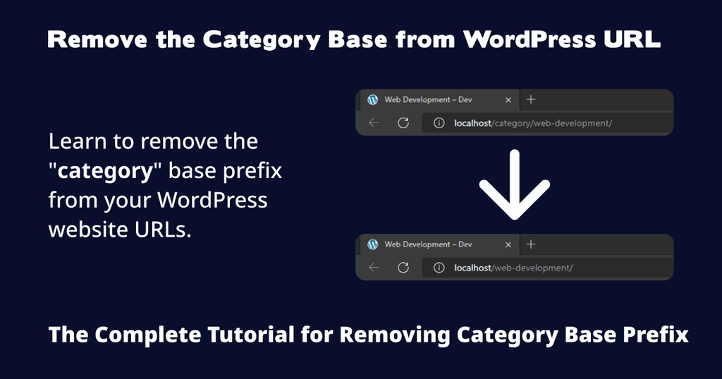 Remove the Category Base from WordPress URL Remove the Category Base from WordPress URL
