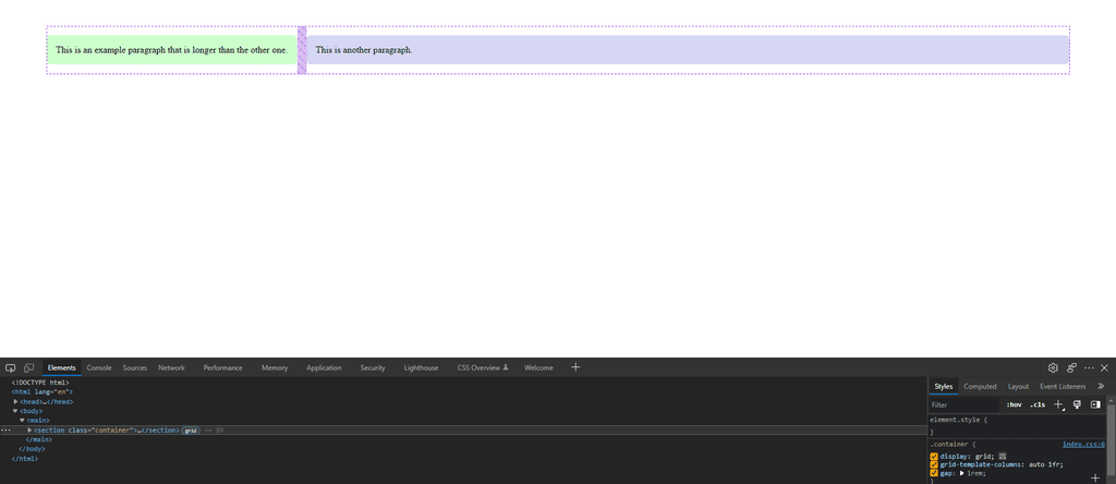 Inspecting the website using the DevTools to find the CSS Gap value. Inspecting the website using the DevTools to find the CSS Gap value.